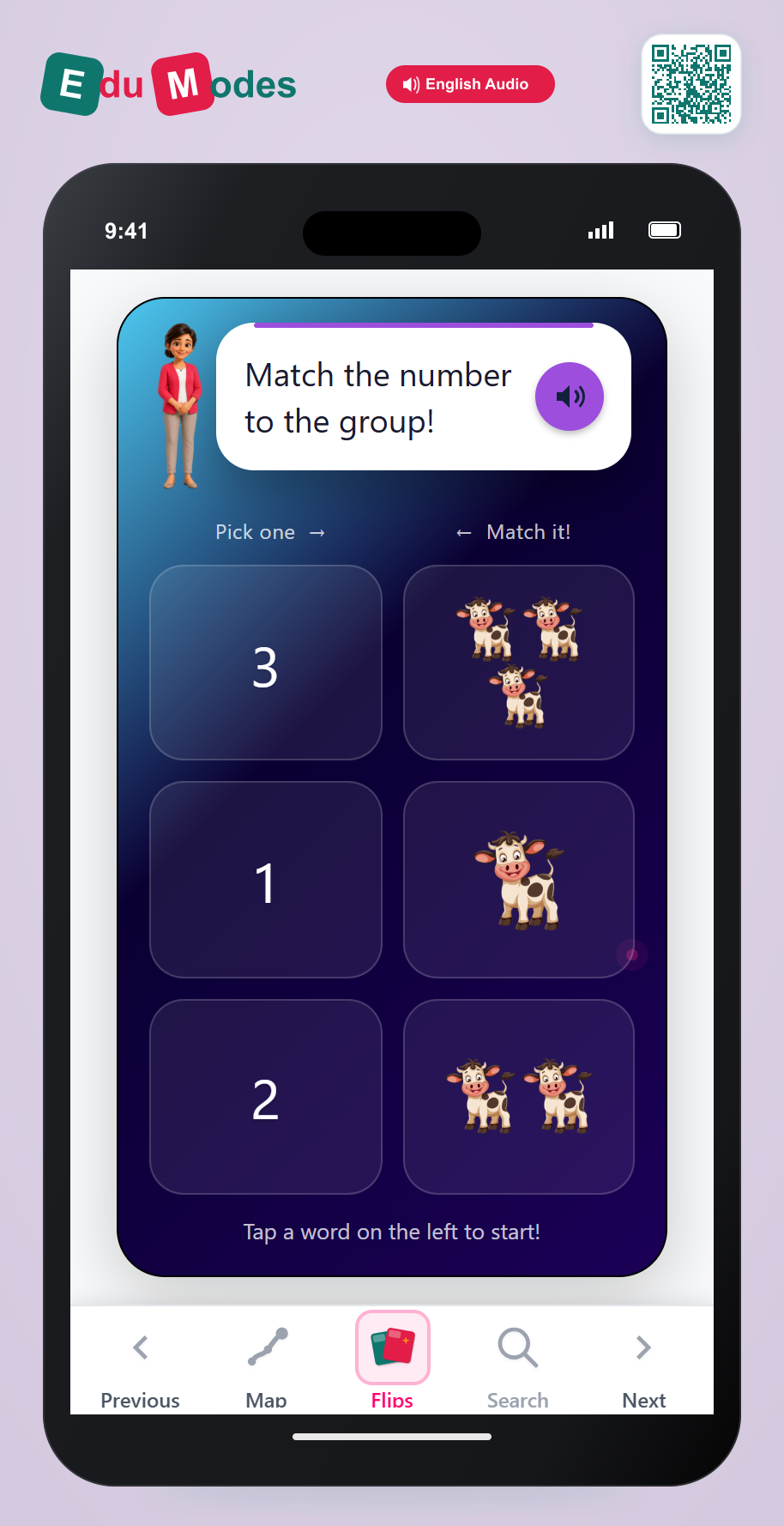 Match Numbers to Objects - Interactive Learning Game Preview