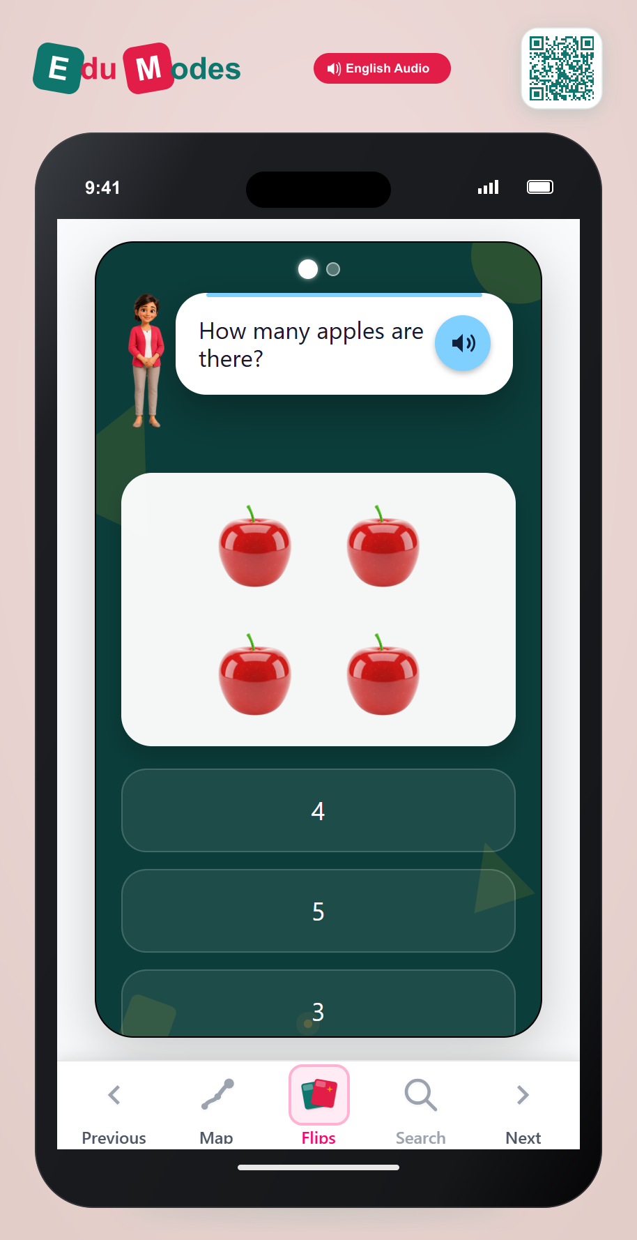 Learn to count to 4 - Interactive Learning Game Preview