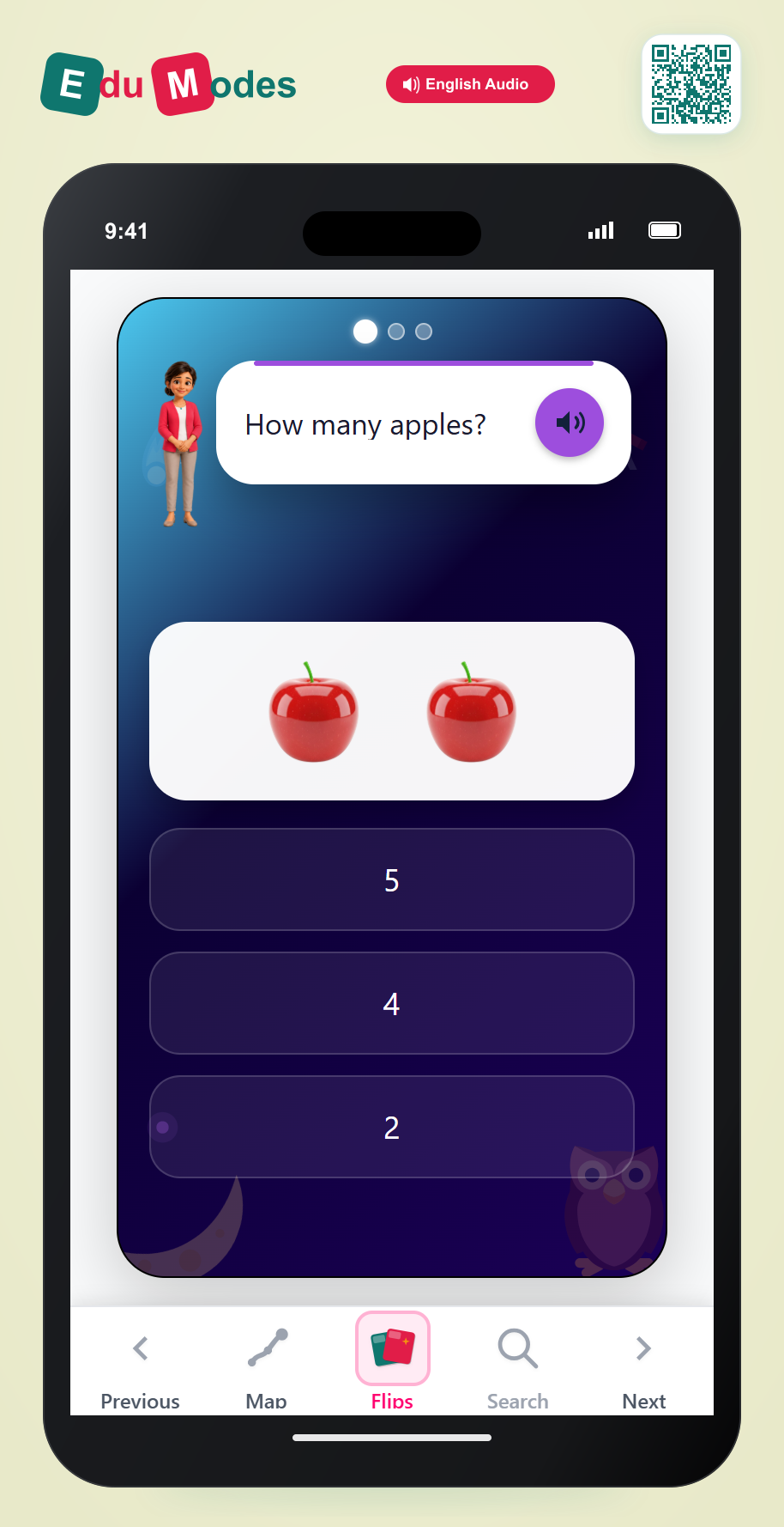 Review Counting 1 to 5 - Interactive Learning Game Preview