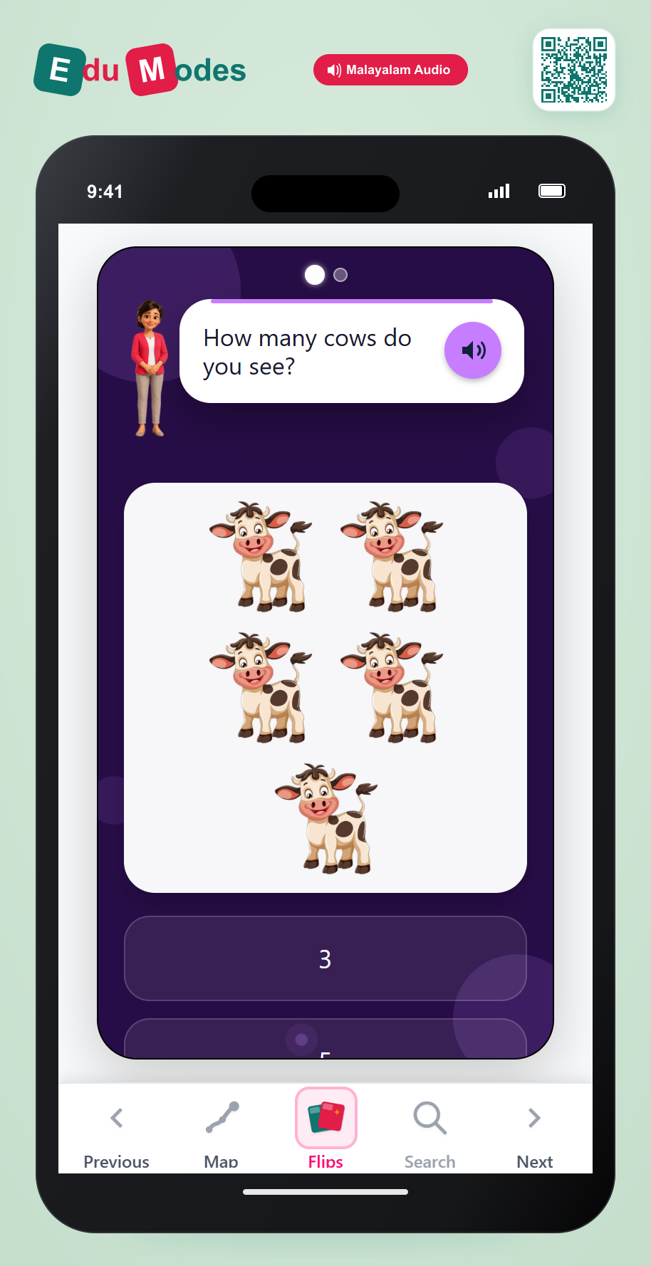 Learn to count to 5 - Interactive Learning Game Preview