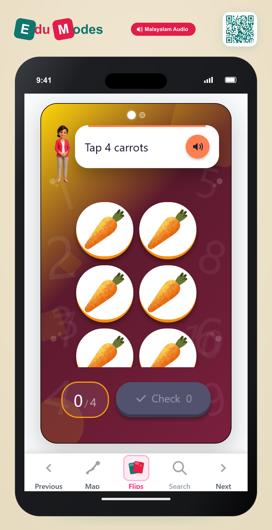 Tap exactly 5 - Interactive Learning Game Preview