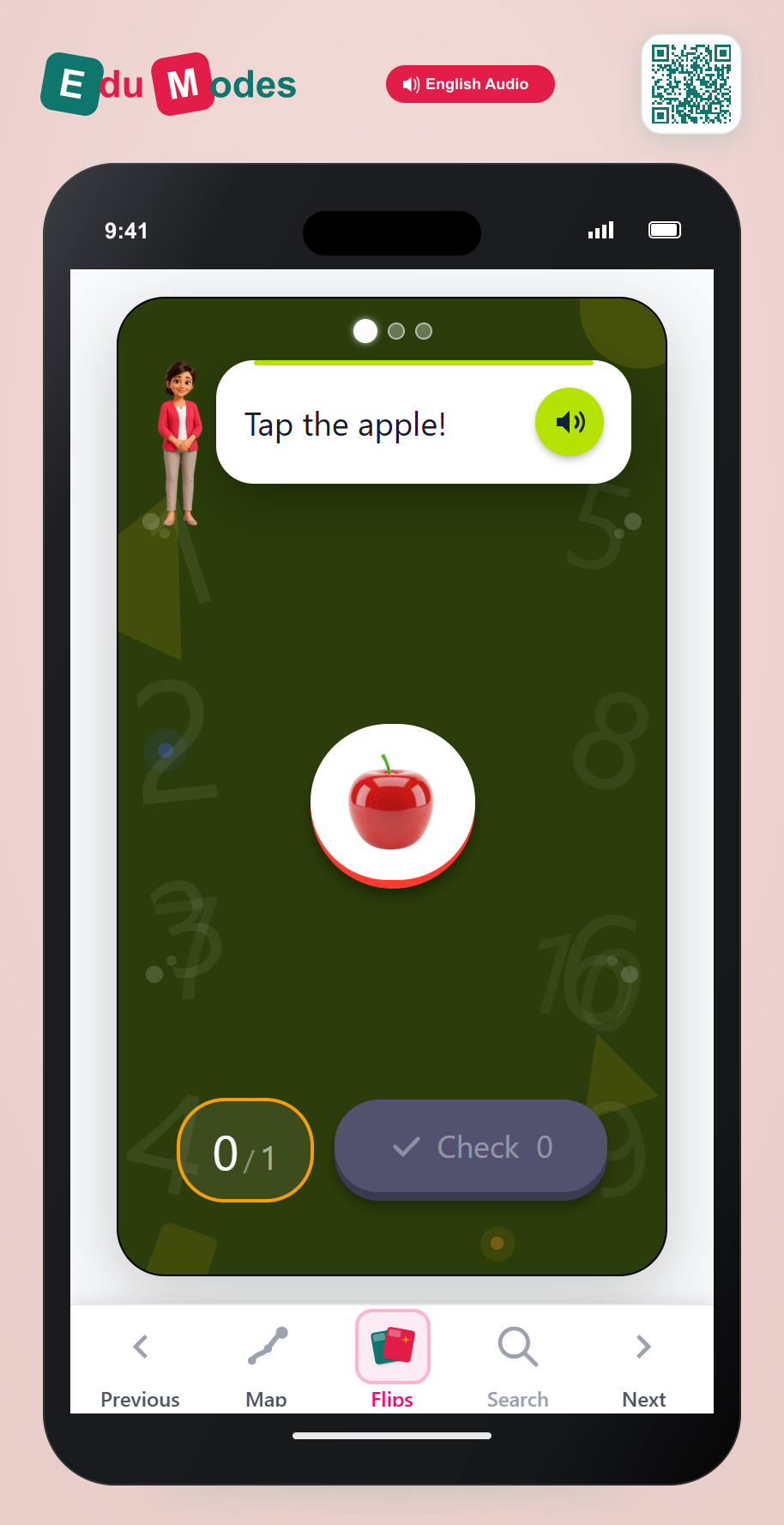 Count 1 to 3 Fruits - Interactive Learning Game Preview