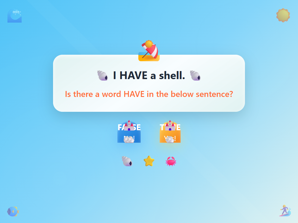 Beach Word HAVE