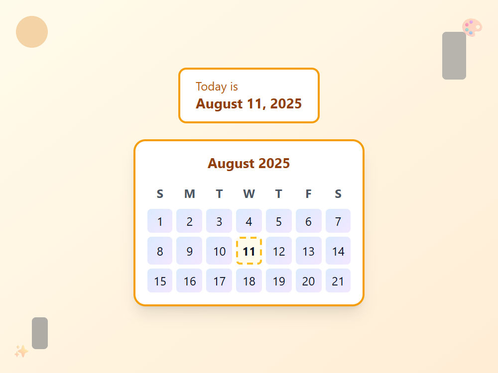 Art Studio Calendar