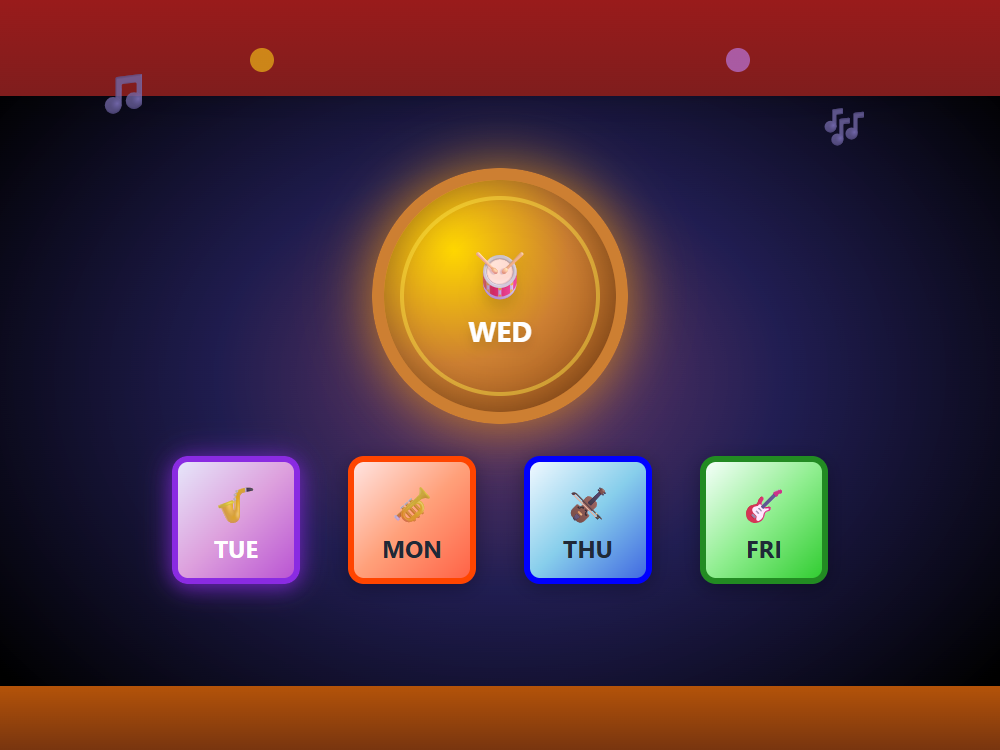 Music Band Calendar