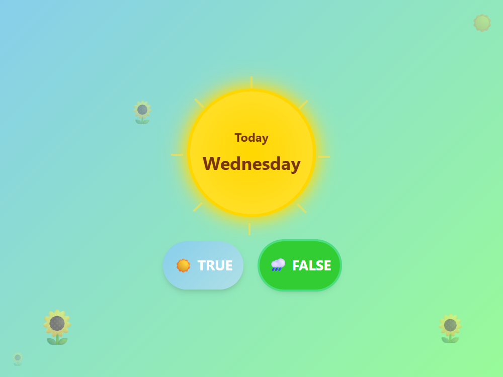 Sunny Day Calendar