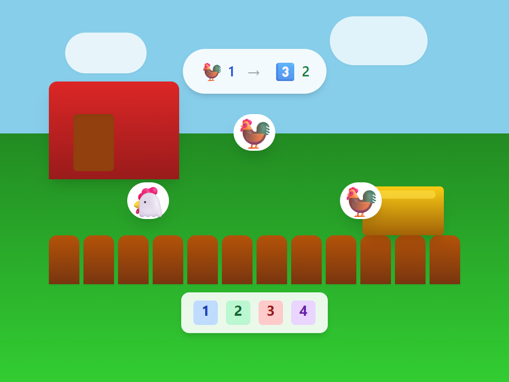 Farm Chickens Three