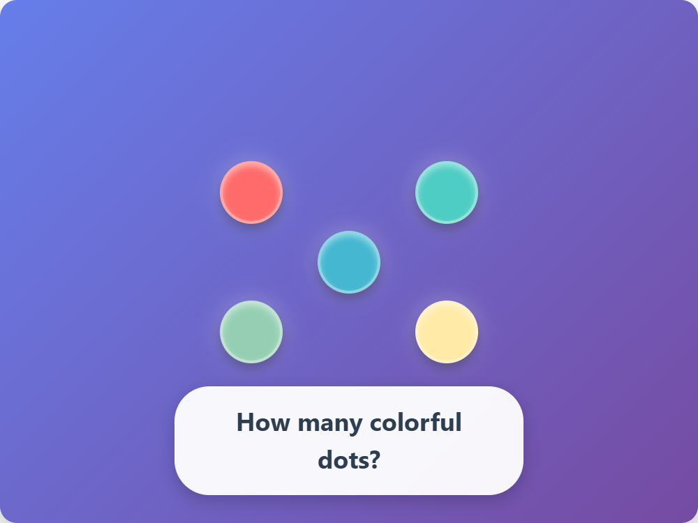 Rainbow Dots Five