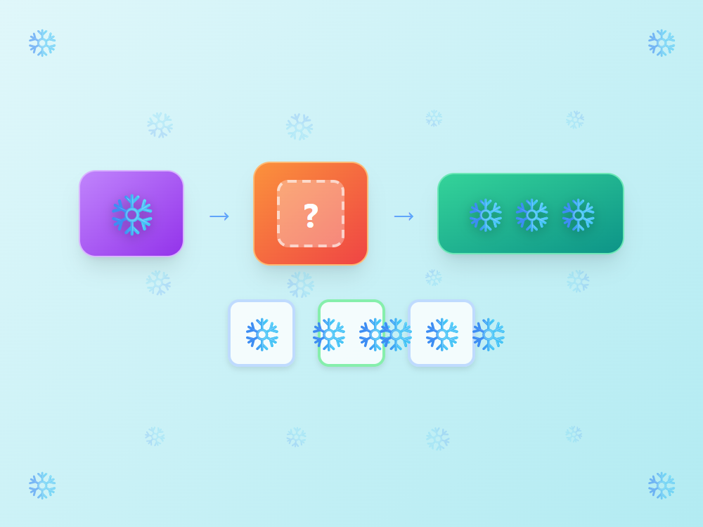 Snow Snowflakes Two