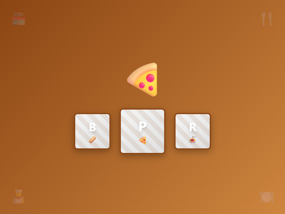 Pizza Letter P