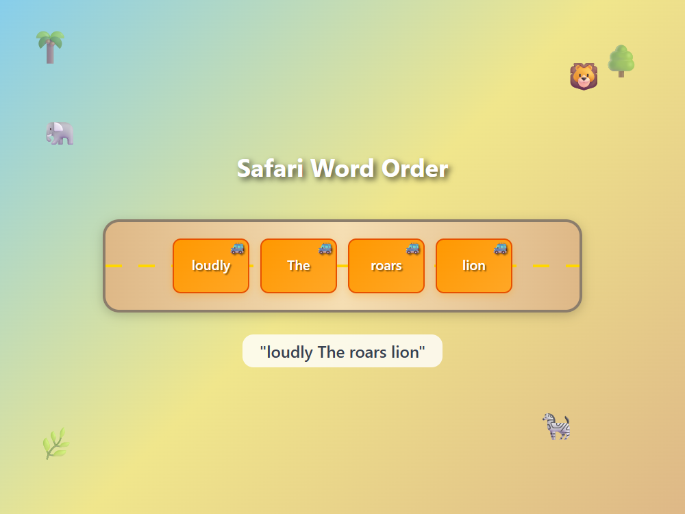 Safari Word Order