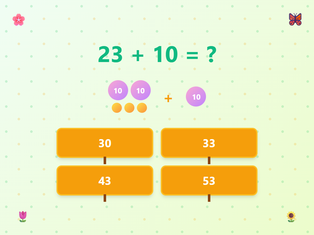 Garden Math Plus Ten