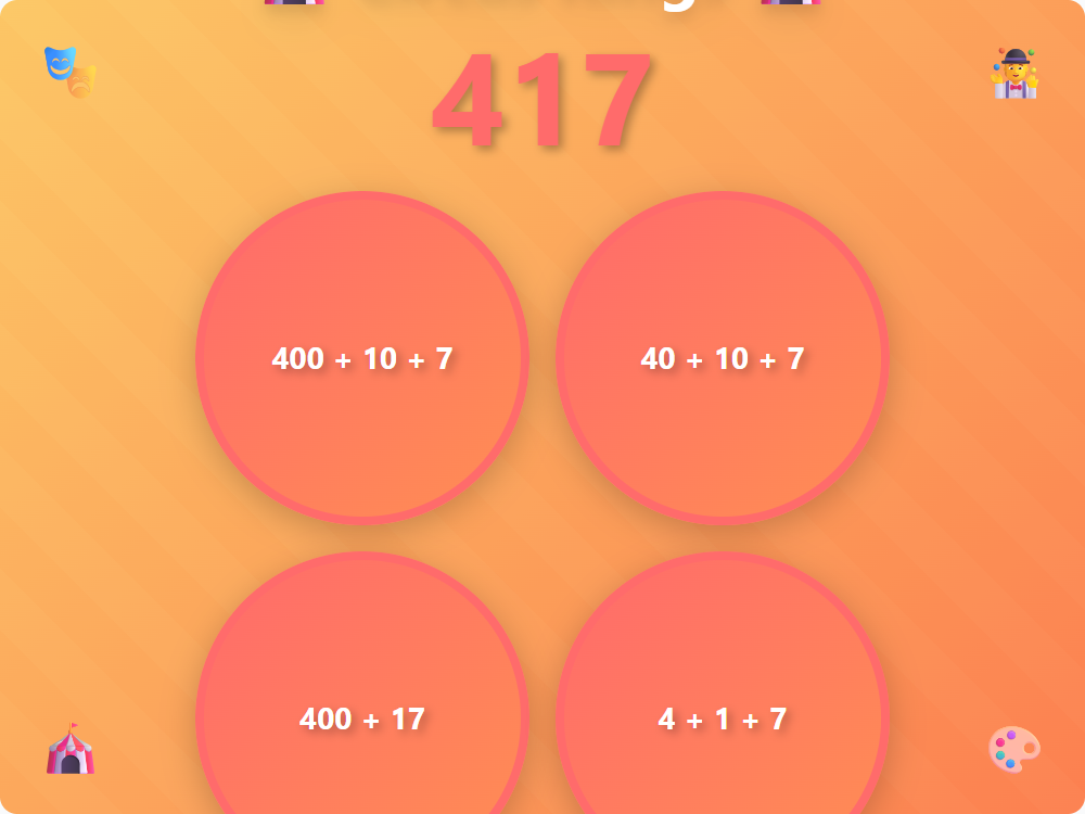 Circus Ring Numbers