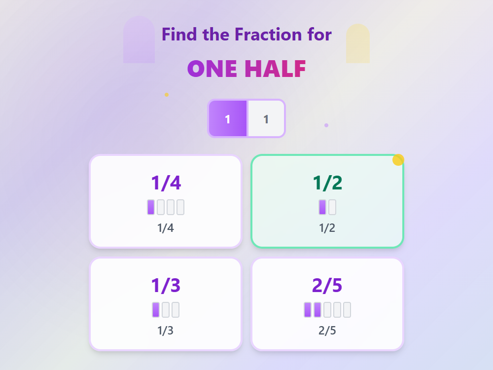 Fraction Half Recognition