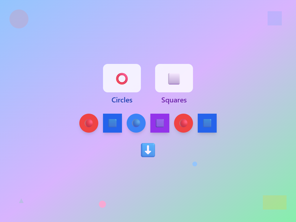 Rainbow Shape Sort