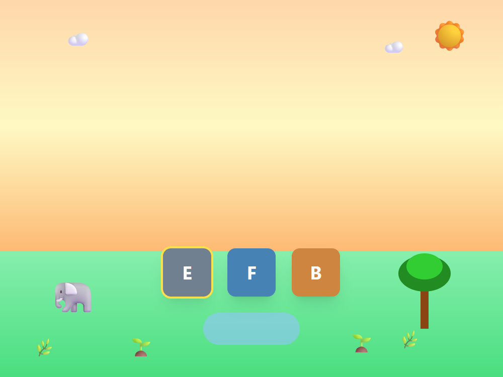 Elephant Letter E