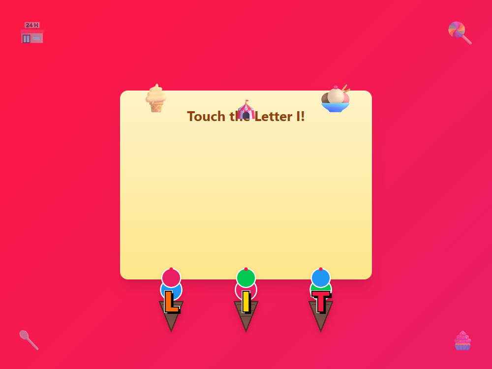 Ice Cream Letter I