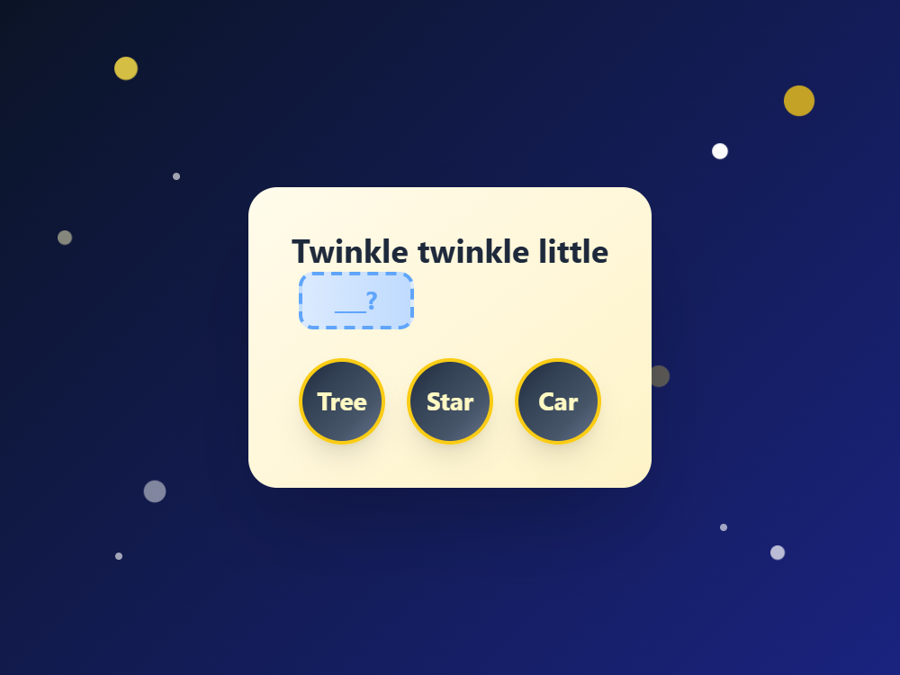 Twinkle Star Pattern Play