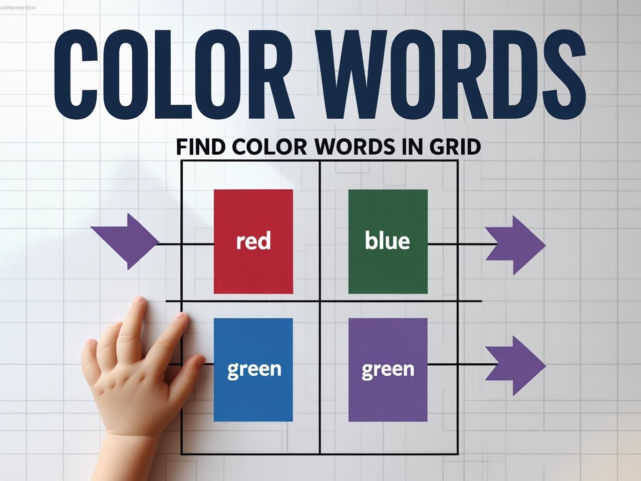 Find Color Words in Grid