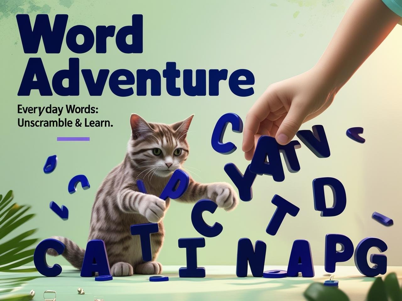 Everyday Words Adventure: Unscramble &amp; Learn