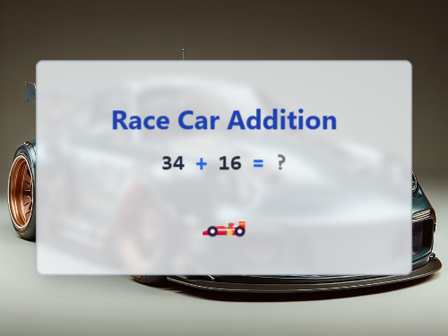 Race Car Addition Reveal