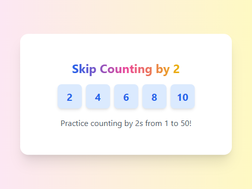 Skip Counting by Two