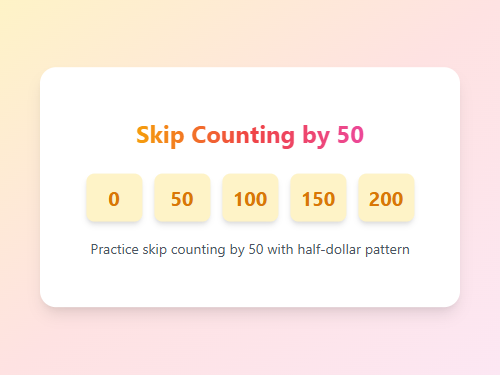 Skip Count by Fifty Game