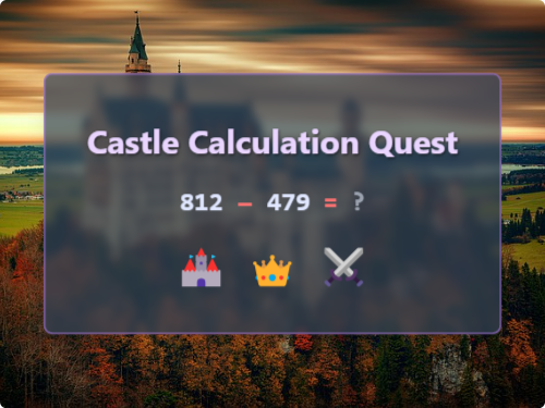 Castle Calculation Quest Mixed Ops
