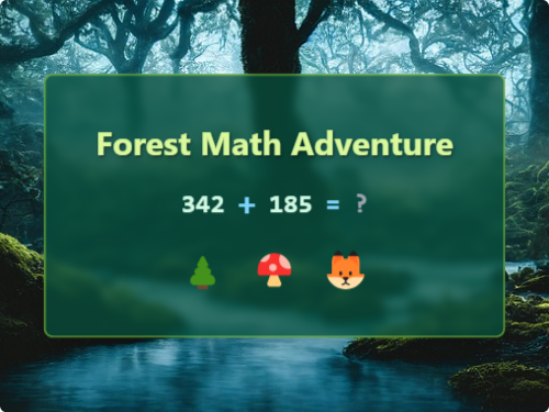 Forest Math Adventure Mixed Ops