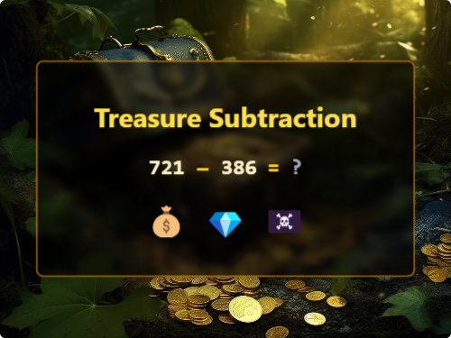 Treasure Hunt Subtraction Within 1000