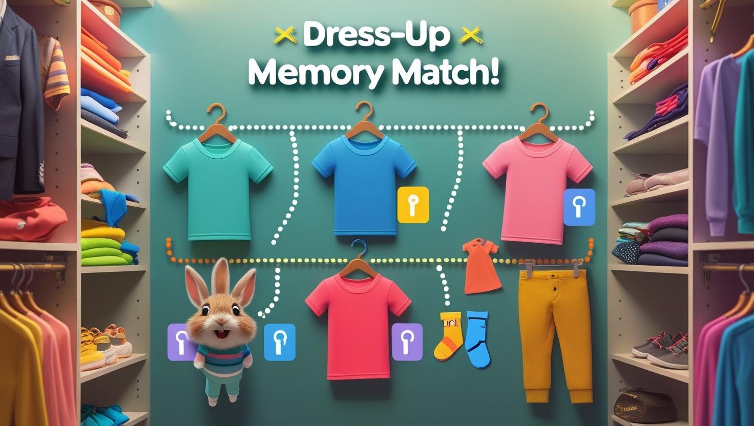 Clothing Memory Match: Dress-Up Fun