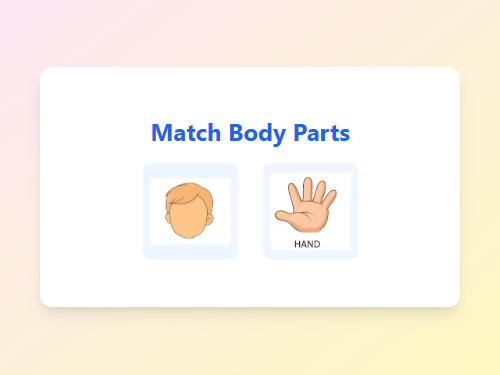 Listen and Match Body Parts