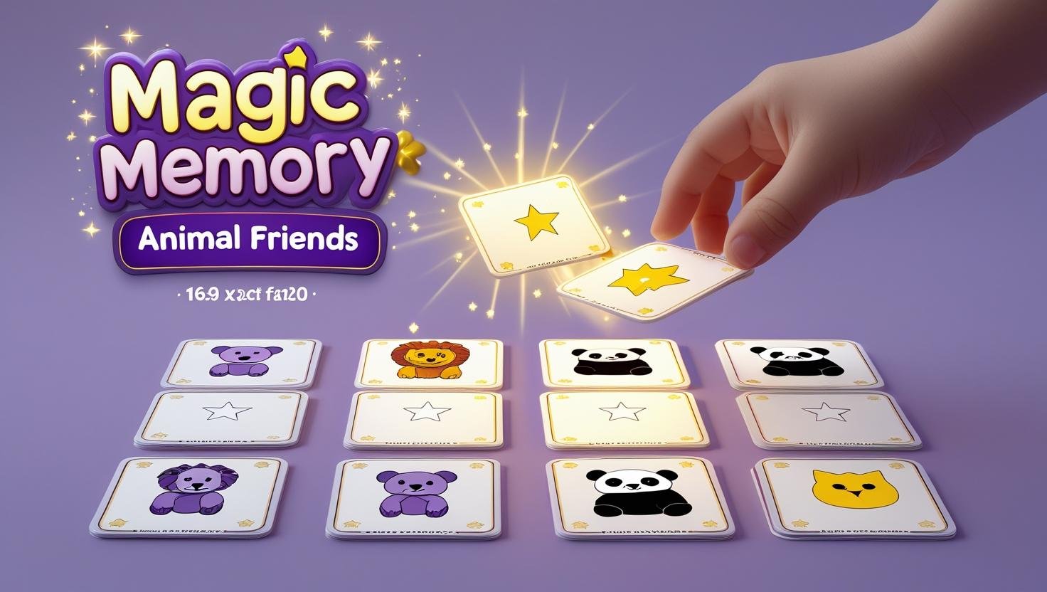 Magic Memory Match: Animal Friends