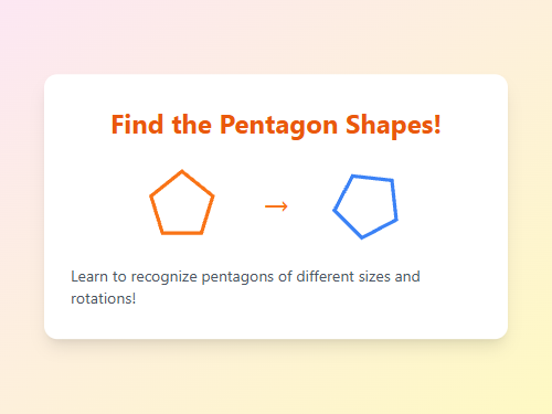 Find the Pentagon Shapes!