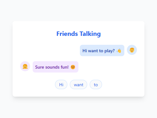 Build Friendly Conversations with Friends
