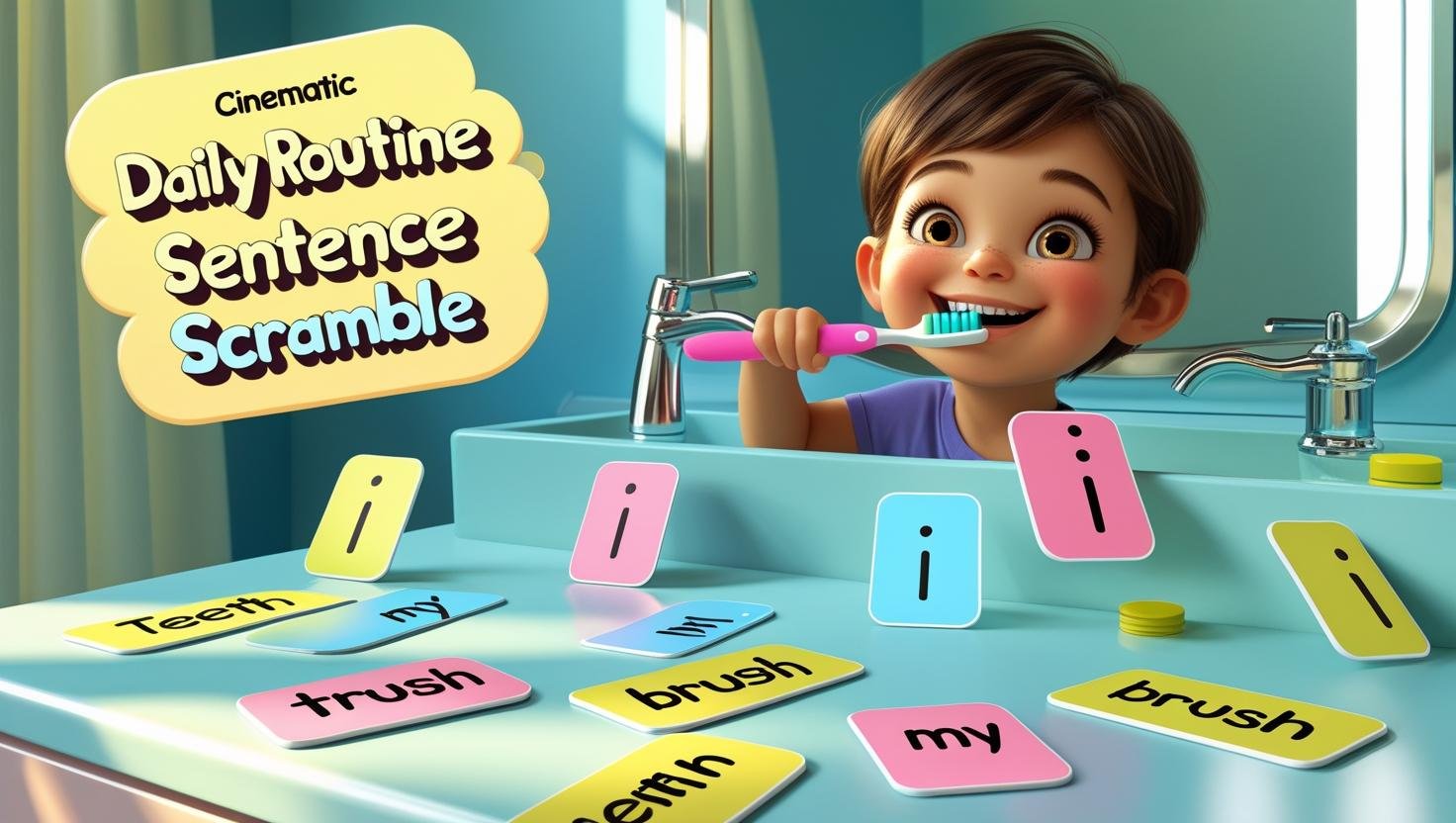 Daily Routine Sentence Scramble