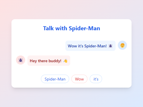 Talk with Spider-Man: Hero Dialogue