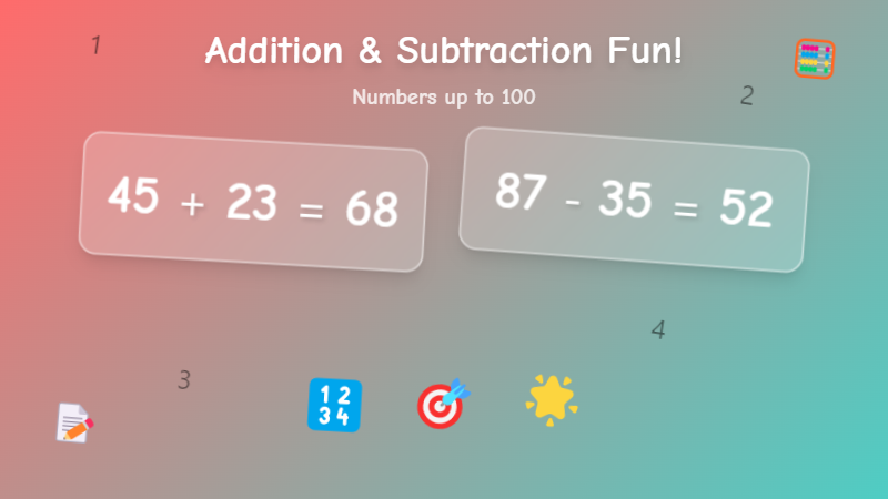 Addition and Subtraction Fun Within 100