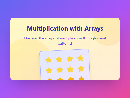 Learning Multiplication Through Visual Arrays