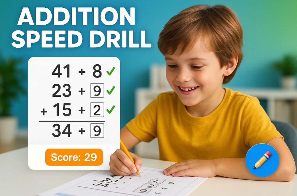 Addition Speed Drill