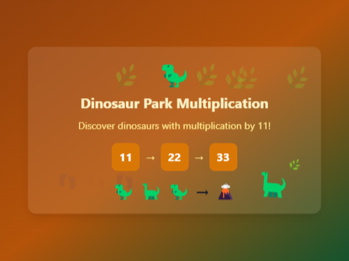 Dinosaur Park Multiplication