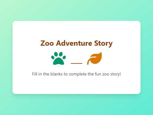 Creative Writing Zoo Adventure