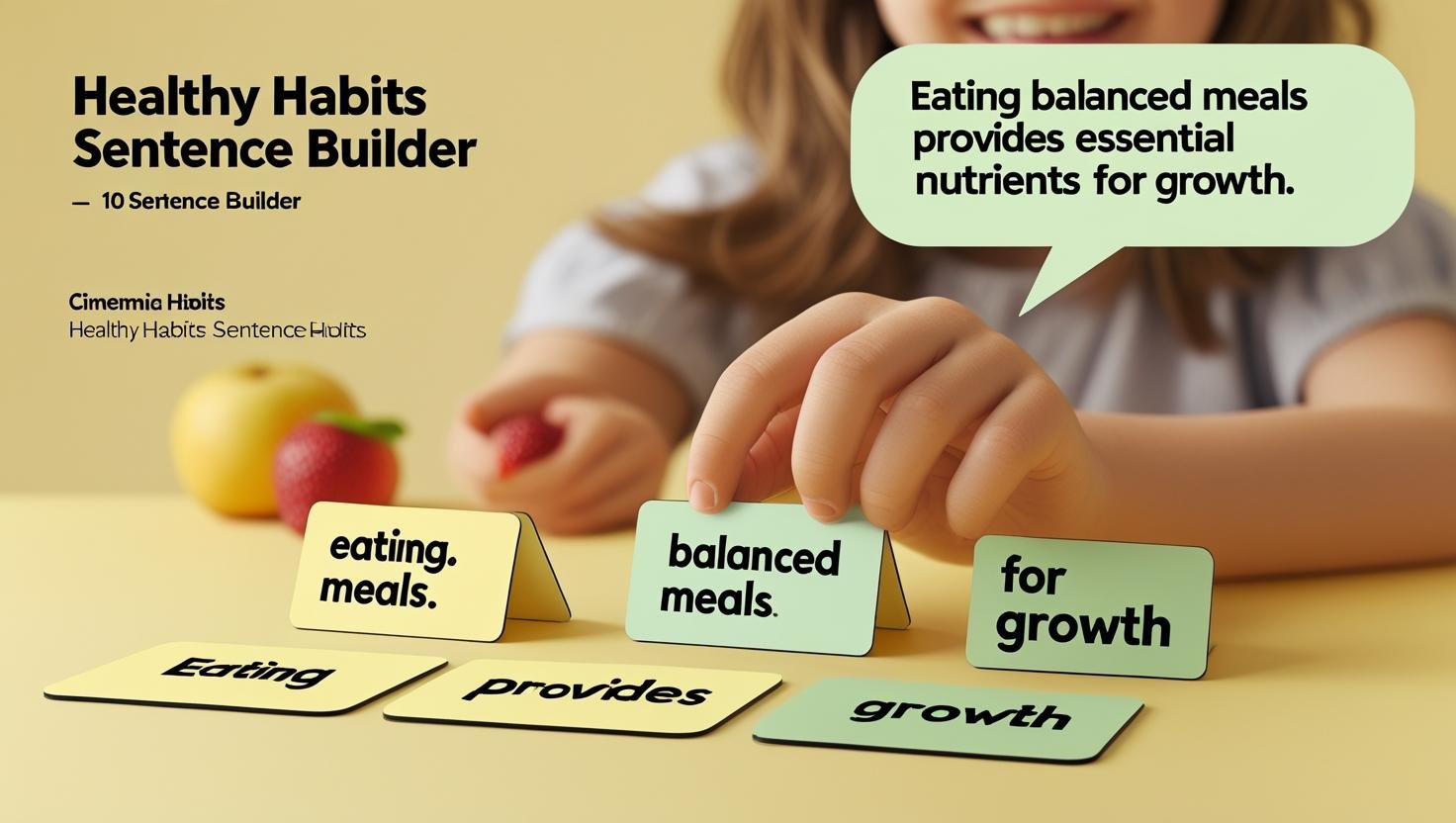 Healthy Habits Sentence Builder