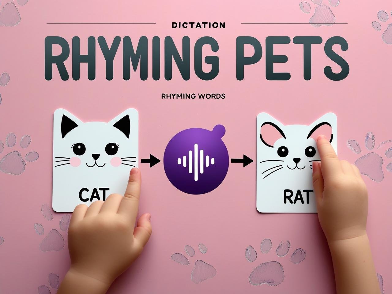 Dictation: Pet Friends Rhyming Words