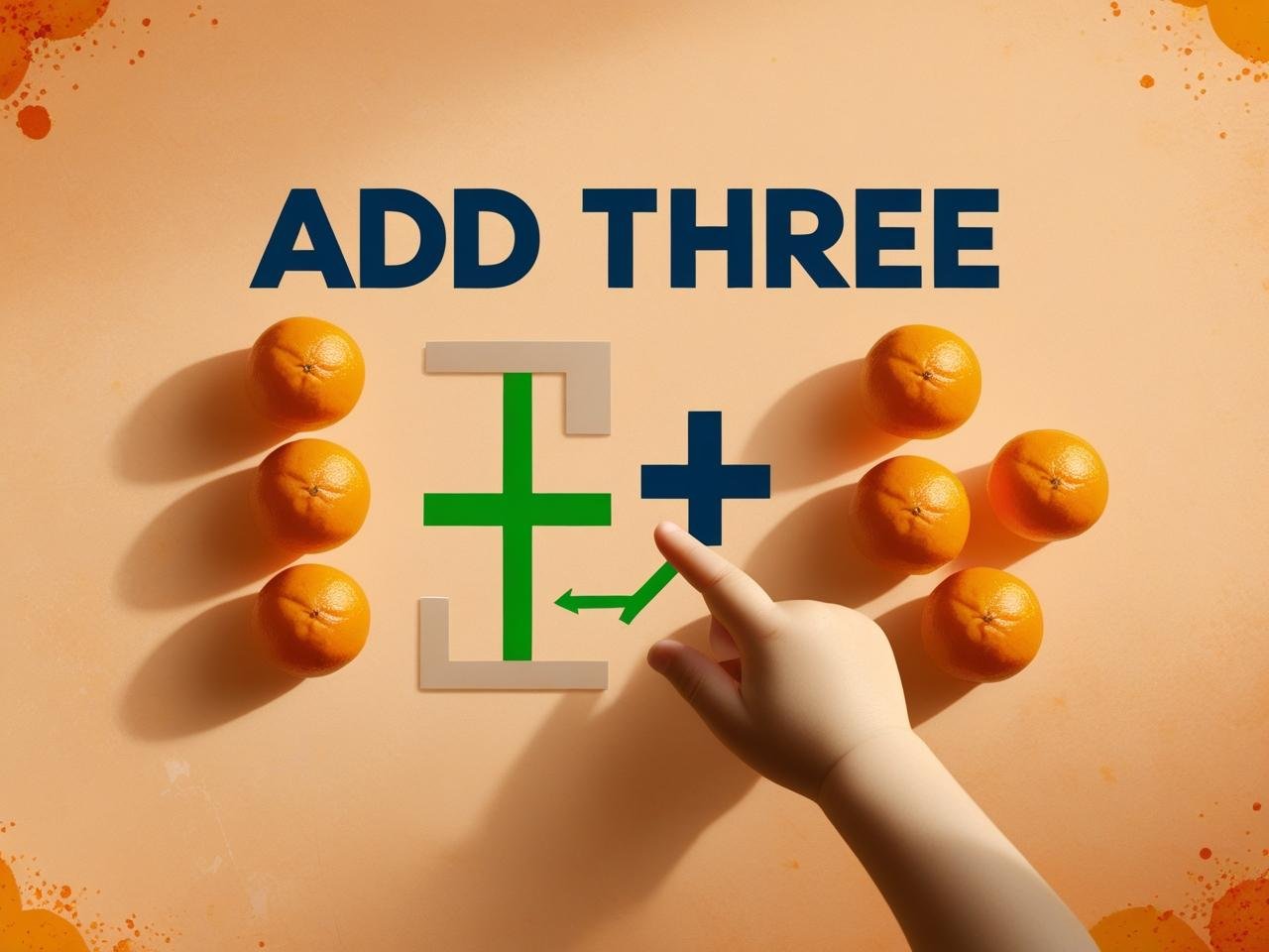 Add Three Oranges to Numbers