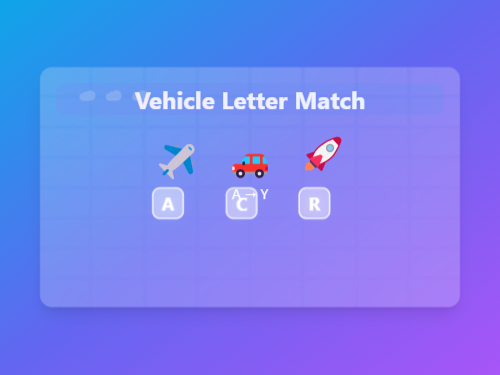 Match Vehicle Names with Letters