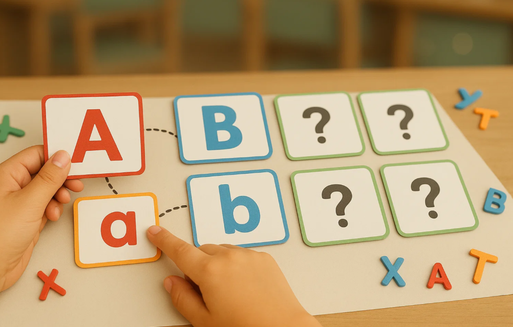 Match Capital and Lowercase Letters A-E