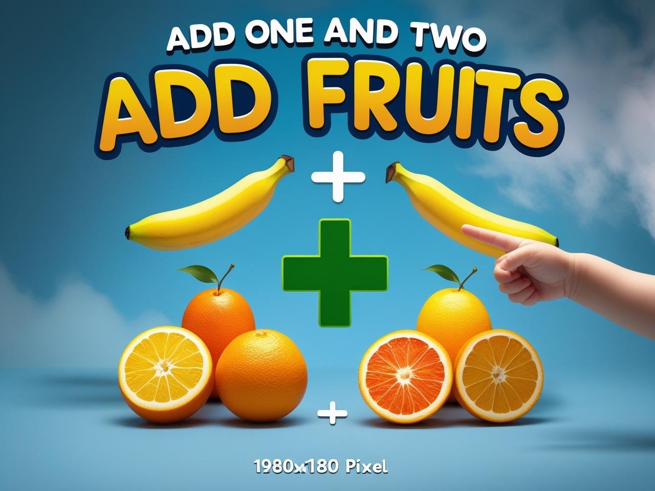 Add One and Two with Fruits