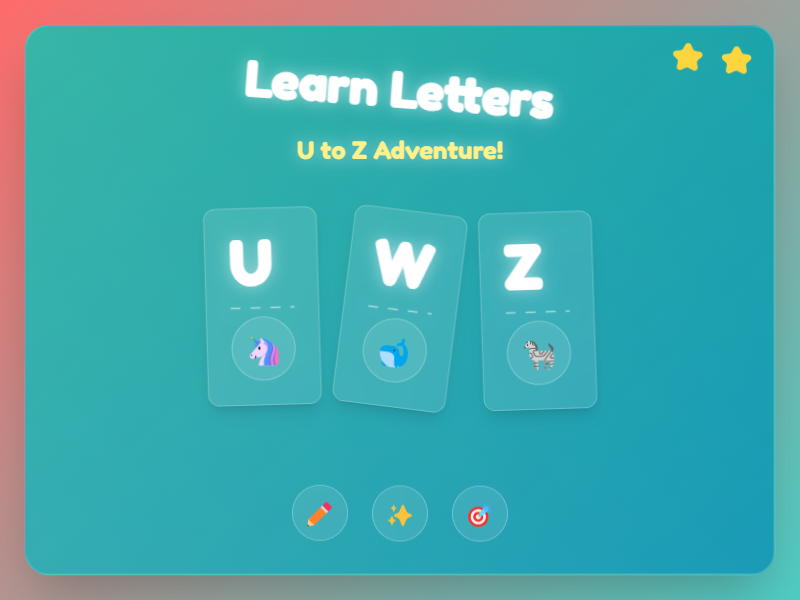 Learn to Write Letters U to Z with Zoo Animals!