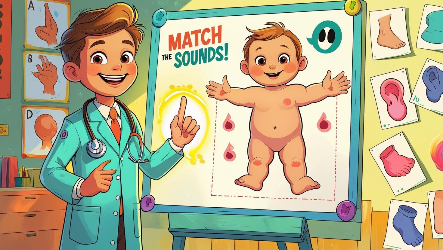 Listen and Match More Body Parts